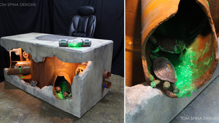 You Will Never Get Any Work Done on This Amazingly Distracting Ninja Turtles Origins Desk